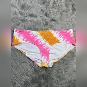 Pink and Orange Tie-Dye Bikini Bottoms